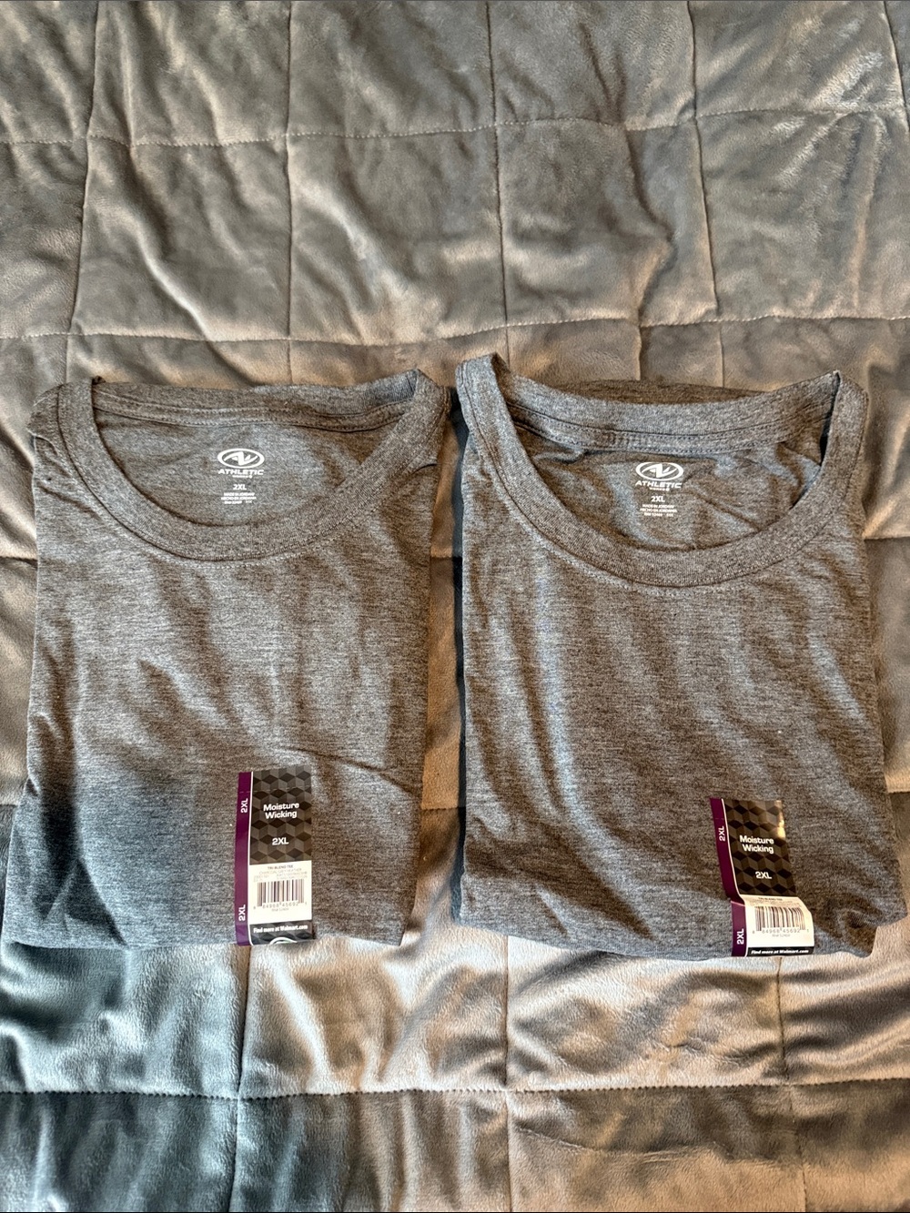 Athletic Works Heather Gray Crew Neck Tee - Men's